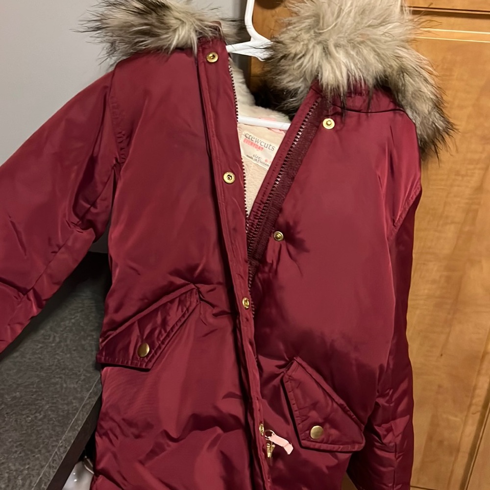 Jcrew Girls Fleece lined winter coat